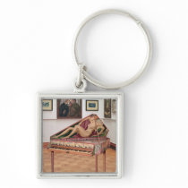 Virginals, painted by Roger Fry Keychain