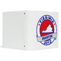Virginia Andy Martin Vinyl Binder