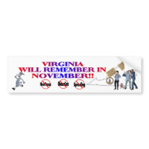 Virginia - Anti ObamaCare, New Taxes & Spending Bumper Sticker