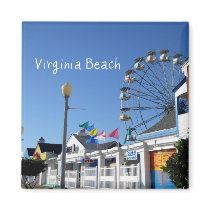 Virginia Beach Amusement Park Refrigerator Magnets