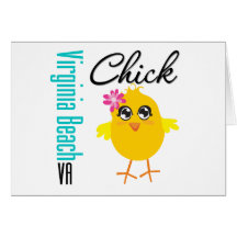 Virginia Beach VA Chick Greeting Cards