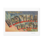 Virginia Beach, Virginia - Large Letter Scenes Postcard