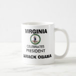 VIRGINIA celebra los recuerdos de presidente OBAMA Tazas