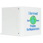 Virginia Earthquake of 2011 Vinyl Binders