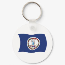 Virginia Flag Keychain by livingflags Virginia Flag Keychain