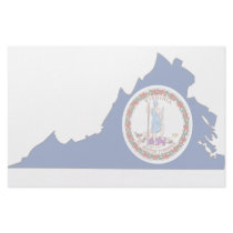 Virginia Flag Map stationery by usaflags Virginia Flag Map stationery