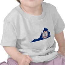 Virginia Flag Map Tees