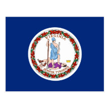 Virginia Flag Post Card