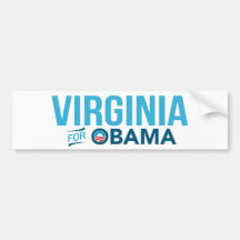 Virginia For Barack Obama Biden Bumper Sticker