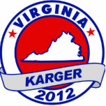 Virginia Fred Karger Acrylic Cut Outs