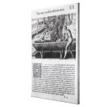 Virginia Indians making dugout boats Canvas Prints