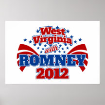 Virginia Occidental con Romney 2012 Posters