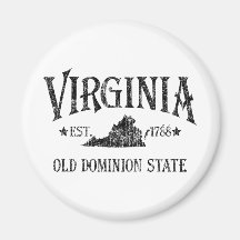 Virginia - Old Dominion State Fridge Magnets