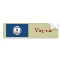 Virginia State Flag Bumper Stickers
