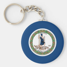 Virginia State Flag Key Chain
