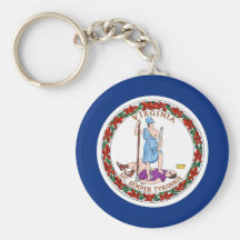 Virginia State Flag Keychain