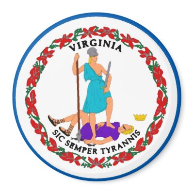 Virginia State Flag Magnet by deesbasenjis
