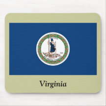 Virginia State Flag Mouse Mat