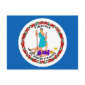 Virginia State Flag Postcard