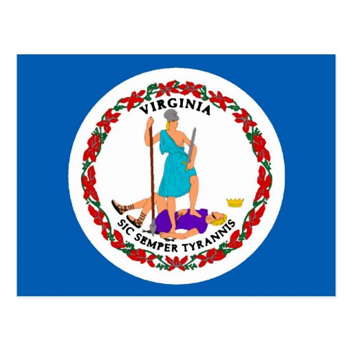 Virginia State Flag Postcard