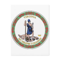 Virginia State Seal Postcard