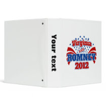 Virginia with Romney 2012 3 Ring Binders