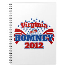 Virginia with Romney 2012 Spiral Notebooks
