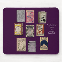 Virginia Woolf Books Mousepad