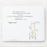 Virginia Woolf Filching Cat Mouse Pads