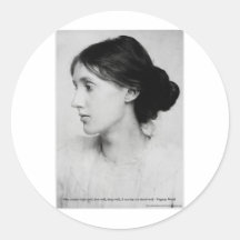 Virginia Woolf "Love Well" Love Quote Mugs & Gifts Sticker