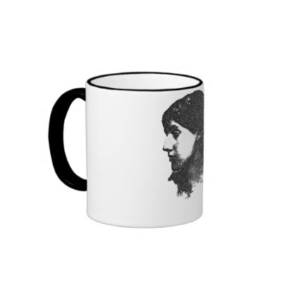 Virginia Woolf mug by valeriomckennitt