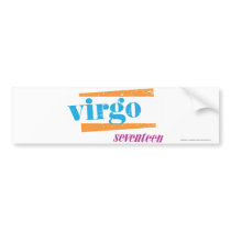 Virgo Aqua Bumper Sticker