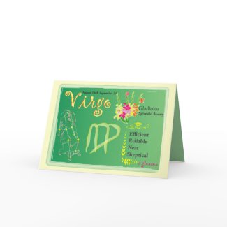 Virgo Birthday Card