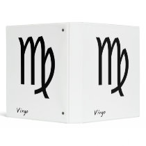 Virgo B&W 3 Ring Binder