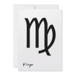 Virgo B&amp;W Custom Invitations