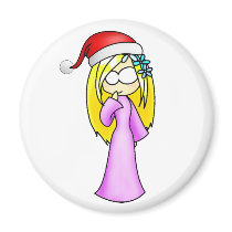Virgo Christmas Refrigerator Magnet