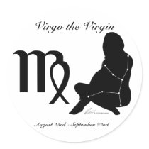 Virgo Constellation/Zodiac Stickers