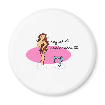 Virgo (Dates) Refrigerator Magnet