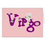 Virgo Flowers Greeting Cards