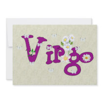 Virgo Flowers Custom Invites
