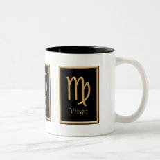 Virgo Gold Design Zodiac Coffee Mug