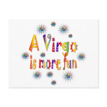 Virgo is Fun postcards