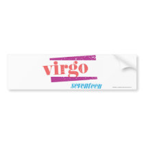 Virgo LtPink Bumper Sticker