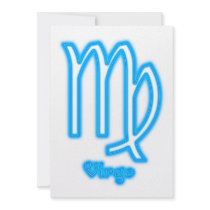 Virgo Neon Personalized Announcement