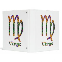 Virgo Psychedelic 3 Ring Binder