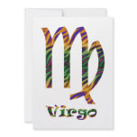 Virgo Psychedelic Personalized Invite
