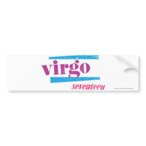 Virgo Purple Bumper Sticker