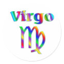 Virgo Rainbow stickers by TLArnold3 Virgo Rainbow stickers