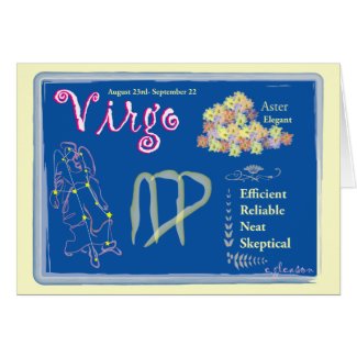 Virgo Birthday Card