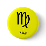 Virgo sign, symbol badge buttons